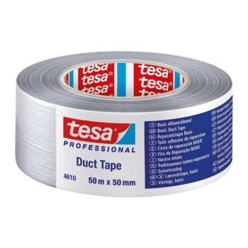Tesa BASIC DUCT TAPE, 50mm X 50mm GREY Tesa BASIC DUCT TAPE, 50mm X 50mm GREY