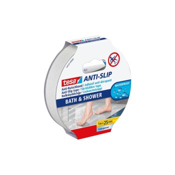 Tesa ANTI SLIP BATH & SHOWER A, 5M X 25MM Tesa ANTI SLIP BATH & SHOWER A, 5M X 25MM