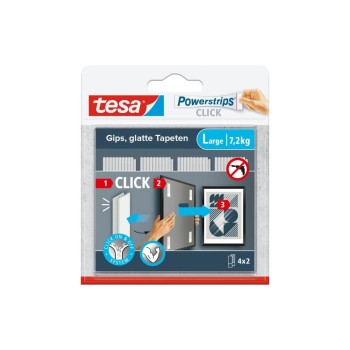 Powerstrips CLICK, Large 4 Paar, 7,2kg Powerstrips CLICK, Large 4 Paar, 7,2kg