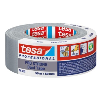tesa Pro Strong Duct Tape, grey - 50 m x 50 mm tesa Pro Strong Duct Tape, grey - 50 m x 50 mm