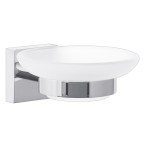 tesa Supports pour ustensiles de salle de bains Ekkro Blanc, Métal