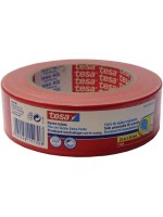 tesa Ruban textile adhésif 25 m x 38 mm, rouge