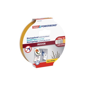 tesa Powerbond Montageband Indoor, 5m x 19mm tesa Powerbond Montageband Indoor, 5m x 19mm