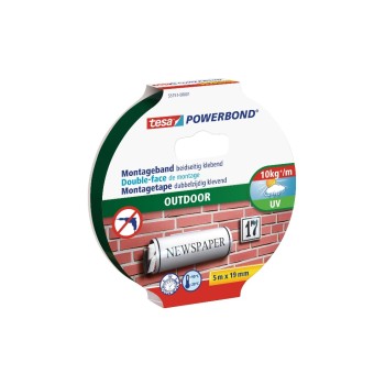 tesa Powerbond Montageband Outdoor, 5m x 19mm tesa Powerbond Montageband Outdoor, 5m x 19mm