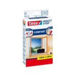 Tesa Insect Stop Comfort Fenster anthrazit, Grösse: 1m x 1m,