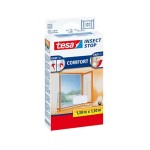 Tesa Insect Stop Comfort Fenster blanc, Grösse: 1.3m x 1.3m,