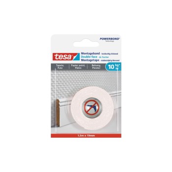 Montageband Tapete&Putz, 10 kg, 1,5 m x 19 mm Montageband Tapete&Putz, 10 kg, 1,5 m x 19 mm