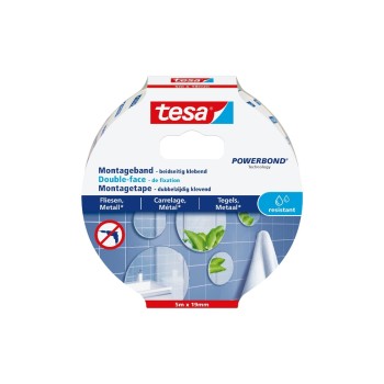 Montageband Fliesen, feuchtraumbeständig, 5 m x 19 mm Montageband Fliesen, feuchtraumbeständig, 5 m x 19 mm