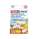 tesa TACK Doppelseitige Klebepads, 200 Stück, wiederverwendbar