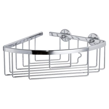 Tesa Aluxx Eckablagekorb einstöckig, Aluminium verchromt Tesa Aluxx Eckablagekorb einstöckig, Aluminium verchromt