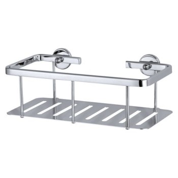 Tesa Aluxx Ablagekorb einstöckig, offen, Aluminium verchromt Tesa Aluxx Ablagekorb einstöckig, offen, Aluminium verchromt