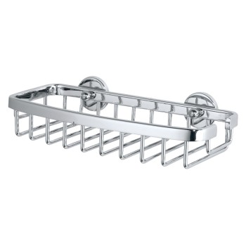 Tesa Aluxx Ablagekorb einstöckig, flach, Aluminium verchromt Tesa Aluxx Ablagekorb einstöckig, flach, Aluminium verchromt