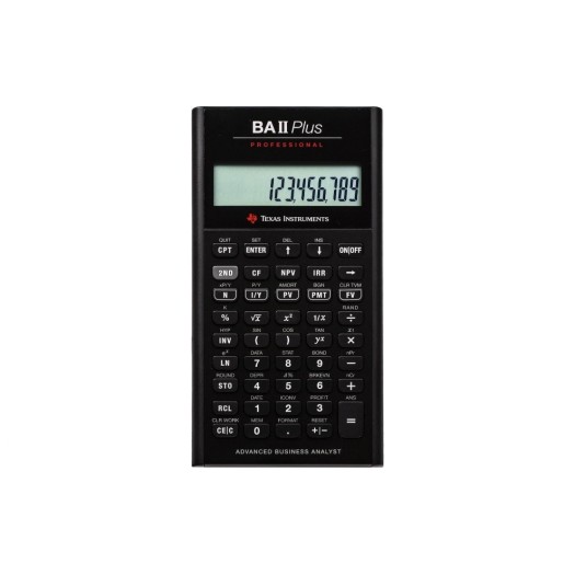 Texas Instruments Calculatrice financière BAII Plus Prof