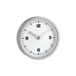Wanduhr, silver white, ohne Batterie