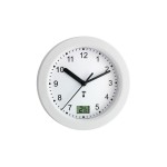 TFA Dostmann Horloge radio-pilotée avec affichage de la température Blanc