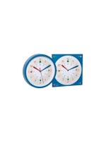 TFA Dostmann Horloge murale Tick & Tack avec horloge éducative Bleu