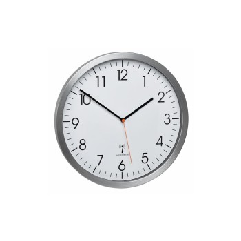 Funk-Wanduhr Alu white, ohne Batterie Funk-Wanduhr Alu white, ohne Batterie