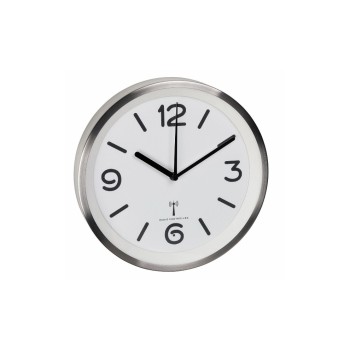 Funk-Wanduhr silver white, ohne Batterie Funk-Wanduhr silver white, ohne Batterie