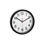 TFA Dostmann Horloge murale radio Analogique Noir