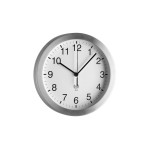 Funk-Wanduhr silver white, with A-Batterie