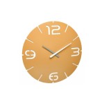 TFA Dostmann Horloge murale radio Contour Jaune soleil, Ø 35 cm
