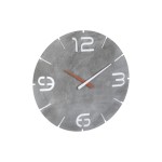TFA Dostmann Horloge murale radio Contour Regard en béton, Ø 35 cm