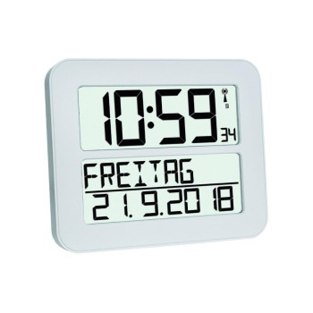 TFA TimeLine MAX Funk-Wanduhr, ohne Batterie