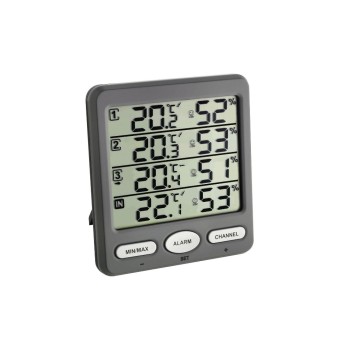 TFA KLIMA-MONITOR Funk-Thermo-Hygrometer, ohne Batterie, with 3 Sender 30.3208 TFA KLIMA-MONITOR Funk-Thermo-Hygrometer, ohne Batterie, with 3 Sender 30.3208