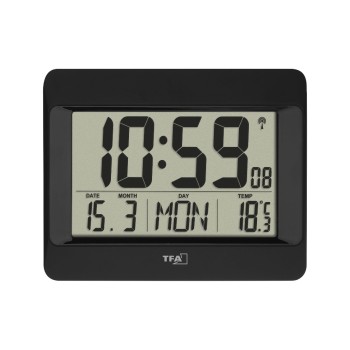 TFA Digital Funk-Wanduhr, ohne Batterie TFA Digital Funk-Wanduhr, ohne Batterie