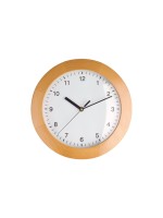 TFA Dostmann Horloge murale radio avec cadre en hêtre 31 cm, Nature