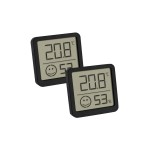 TFA Dostmann Thermo/hygromètre Numérique, Noir, set de 2