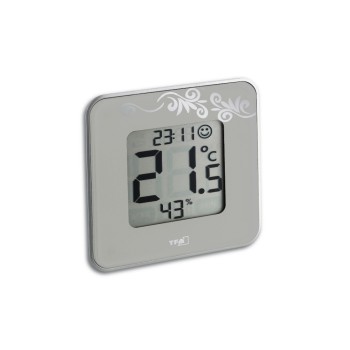 TFA Thermo-Hygrometer Style, modernes Design, weiß with Ornament TFA Thermo-Hygrometer Style, modernes Design, weiß with Ornament