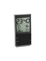 TFA weather station, temperature and humidity, black, for the measurement of interior comfort