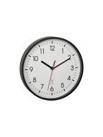 TFA Funkwanduhr, ohne Batterie, black 