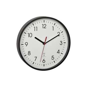 TFA Funkwanduhr, ohne Batterie, black 