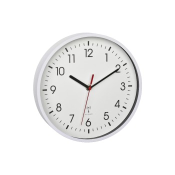 TFA Funkwanduhr, ohne Batterie, white