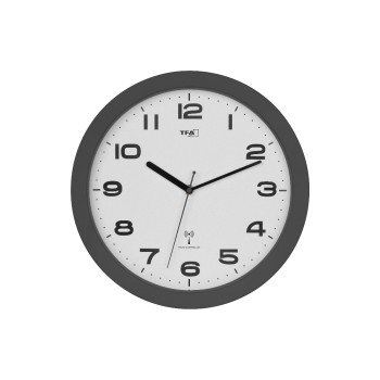 TFA Analoge Funk-Wanduhr, Anthrazit TFA Analoge Funk-Wanduhr, Anthrazit