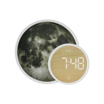 TFA Dostmann Soluna Mini Quartz, blanc, avec heures d'alarme et connexion USB TFA Dostmann Soluna Mini Quartz, blanc, avec heures d'alarme et connexion USB