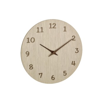 TFA Analoge Wanduhr aus Holz, Hellbraun TFA Analoge Wanduhr aus Holz, Hellbraun
