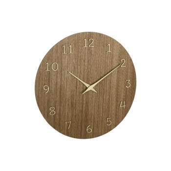 TFA Analoge Wanduhr aus Holz, Dunkelbraun TFA Analoge Wanduhr aus Holz, Dunkelbraun