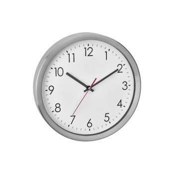 TFA Analoge Wanduhr with Edelstahl-Rahmen, silver TFA Analoge Wanduhr with Edelstahl-Rahmen, silver