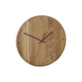 TFA Analoge Wanduhr aus Eichenholz, Braun TFA Analoge Wanduhr aus Eichenholz, Braun