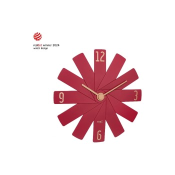 TFA Design-Wanduhr CLOCK IN THE BOX, red TFA Design-Wanduhr CLOCK IN THE BOX, red