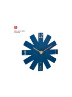 TFA Design-Wanduhr CLOCK IN THE BOX, blue