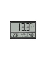TFA Dostmann Horloge numérique XL à radio-pilotage Noir