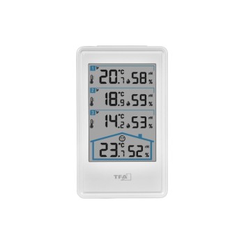 TFA Dostmann Thermomètre radio 30.3076.02 TFA Dostmann Thermomètre radio 30.3076.02