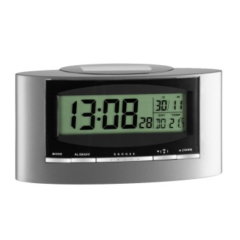 TFA Funkuhr Solar, Wecker, Innentemp., Schlummerfunktion