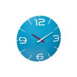 TFA Dostmann Horloge murale radio Contour Bleu, Ø 35 cm