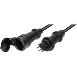 TH55 Verlängerung T13, 5m, Stecker+Kupplung, IP55 Schwarz