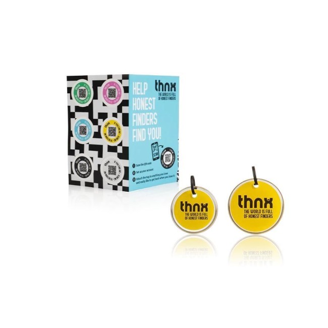 thnxtags Smart Travel Pack Jaune
